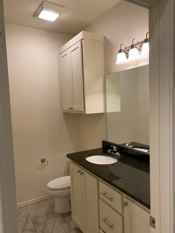 a bathroom with a sink and a toilet