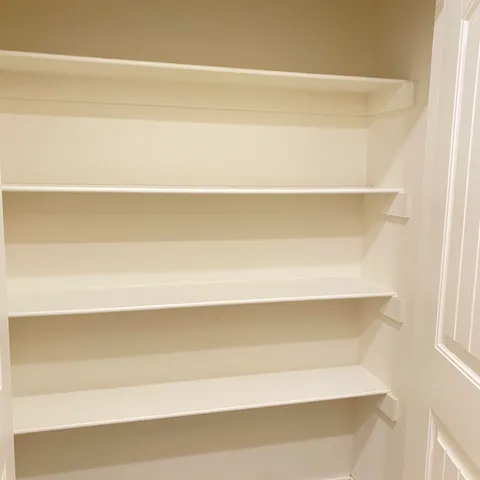 a close up view of racks