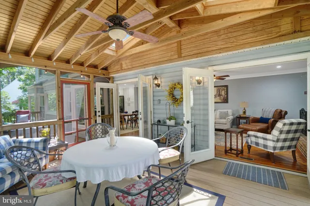 a outdoor space with furniture