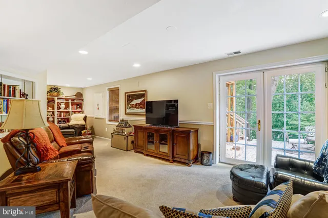 a living room with furniture and a couch