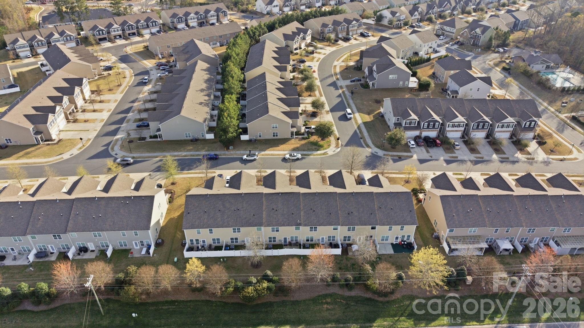 1425 Bramblewood Drive Fort Mill, SC 29708 - Photo 38 of 44 an aerial view of residential houses with outdoor space