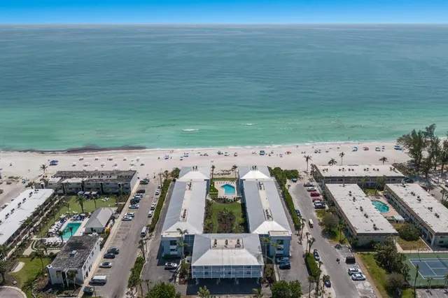 an aerial view of multiple house