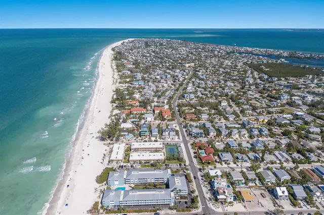 an aerial view of multiple houses