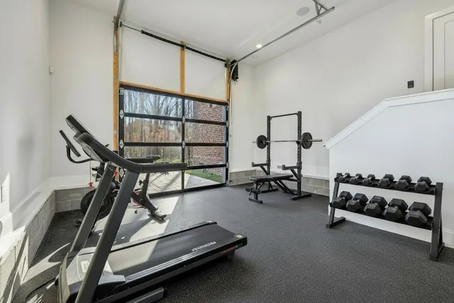a view of backyard with swimming pool and outdoor space