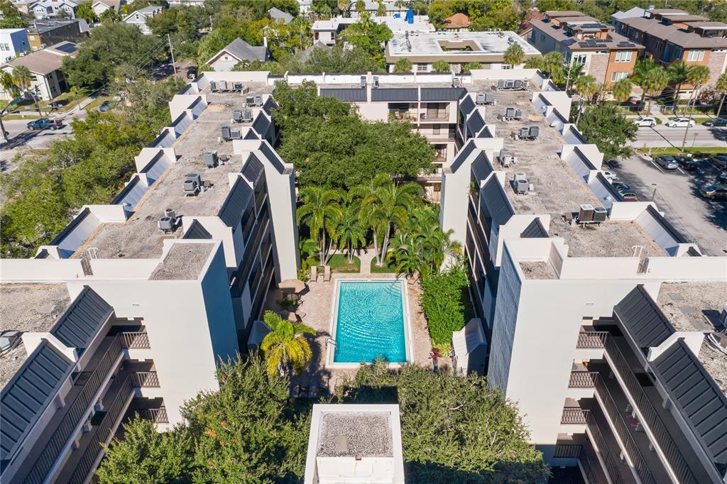 105 4th Avenue Northeast, Unit 418 St. Petersburg, FL 33701 - Photo 2 of 42 an aerial view of a house