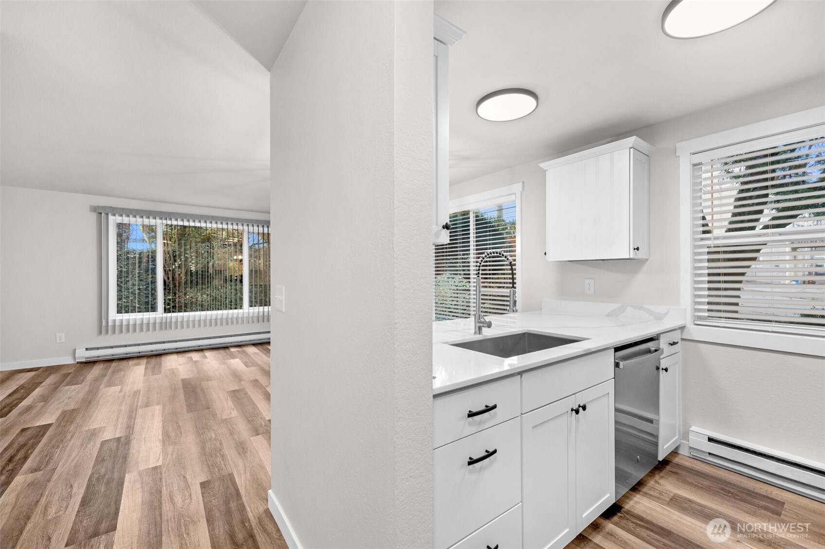 1302 Chestnut Street, Unit 2 Everett, WA 98201 - Photo 3 of 31 a kitchen with a sink and large window