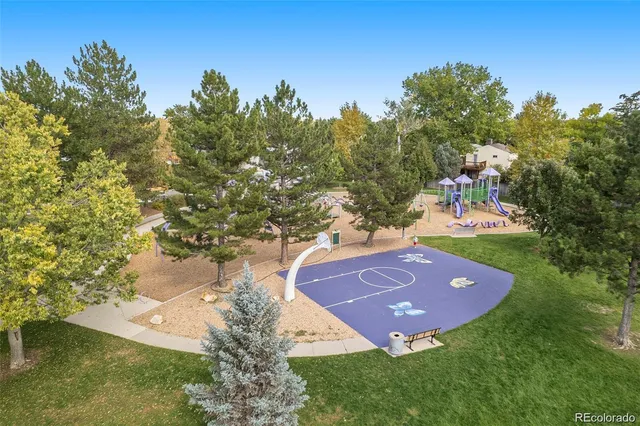 a view of an outdoor space and a yard