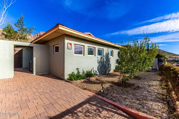a view of outdoor space with seating area