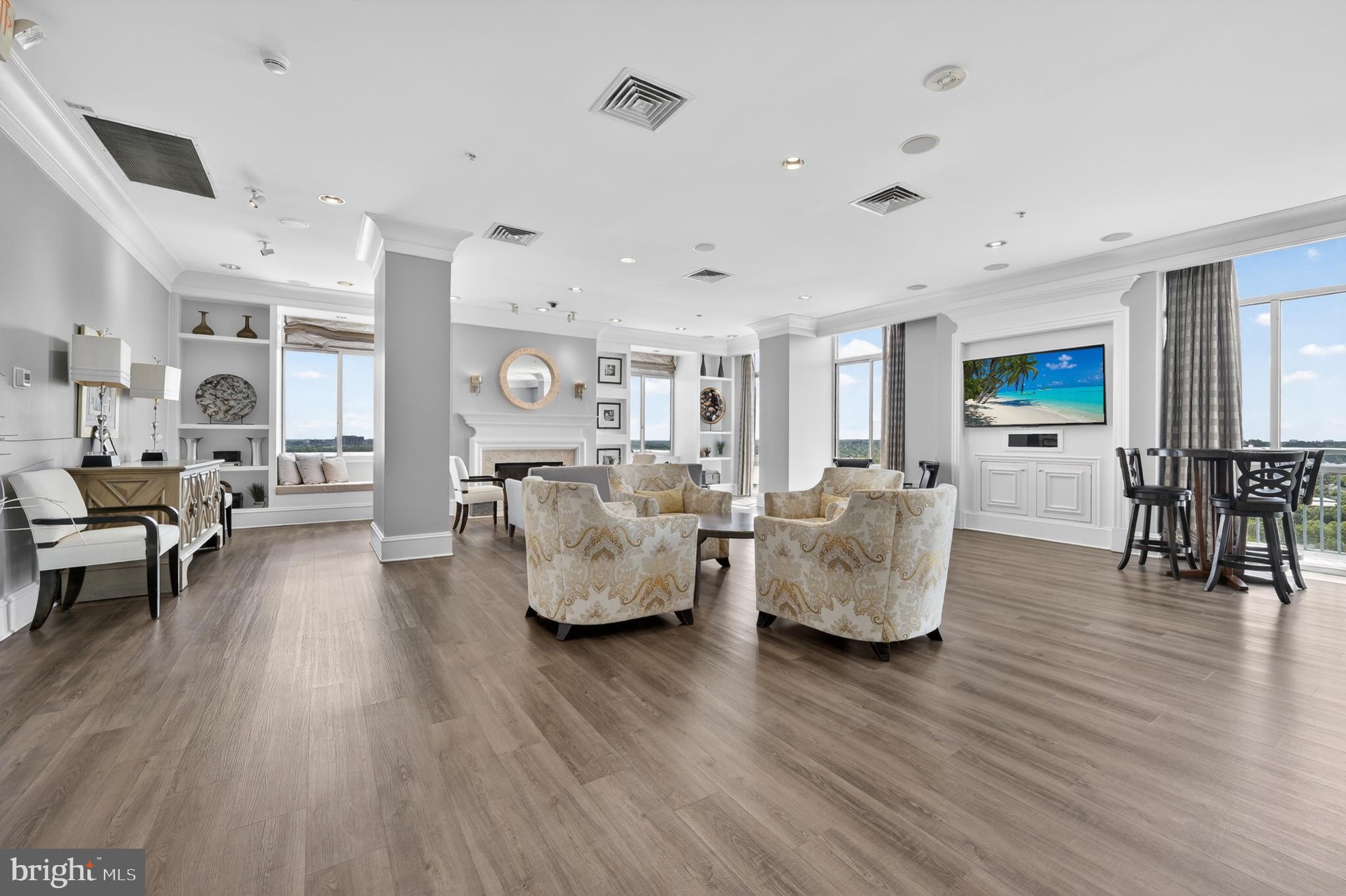 851 North Glebe Road, Unit 1301 Arlington, VA 22203 - Photo 59 of 84 Skyview Lounge - Room for Friends, Family, & Fun!