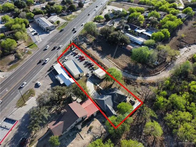 an outdoor space with seating area