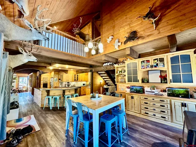 a room with musical instruments