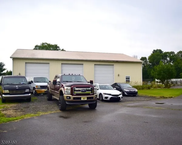 a car parked in front of a house