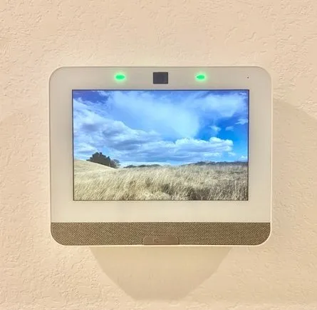 a view of a room with rack and white walls