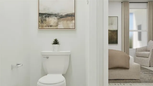 a bathroom with a toilet