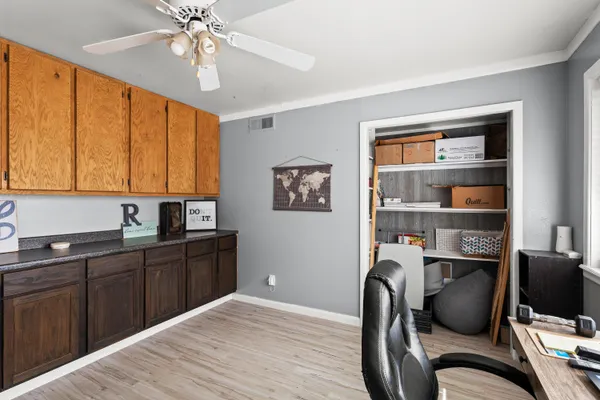 a view of a house with a terrace