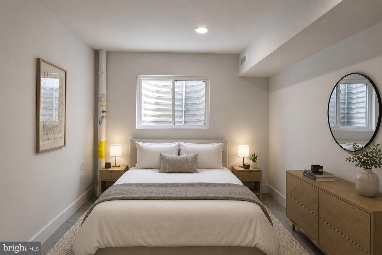 1125 South 24th Street Philadelphia, PA 19146 - Photo 53 of 55 Lower Level Bedroom - Virtually Staged