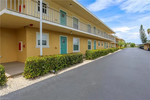 a view of a building from a street