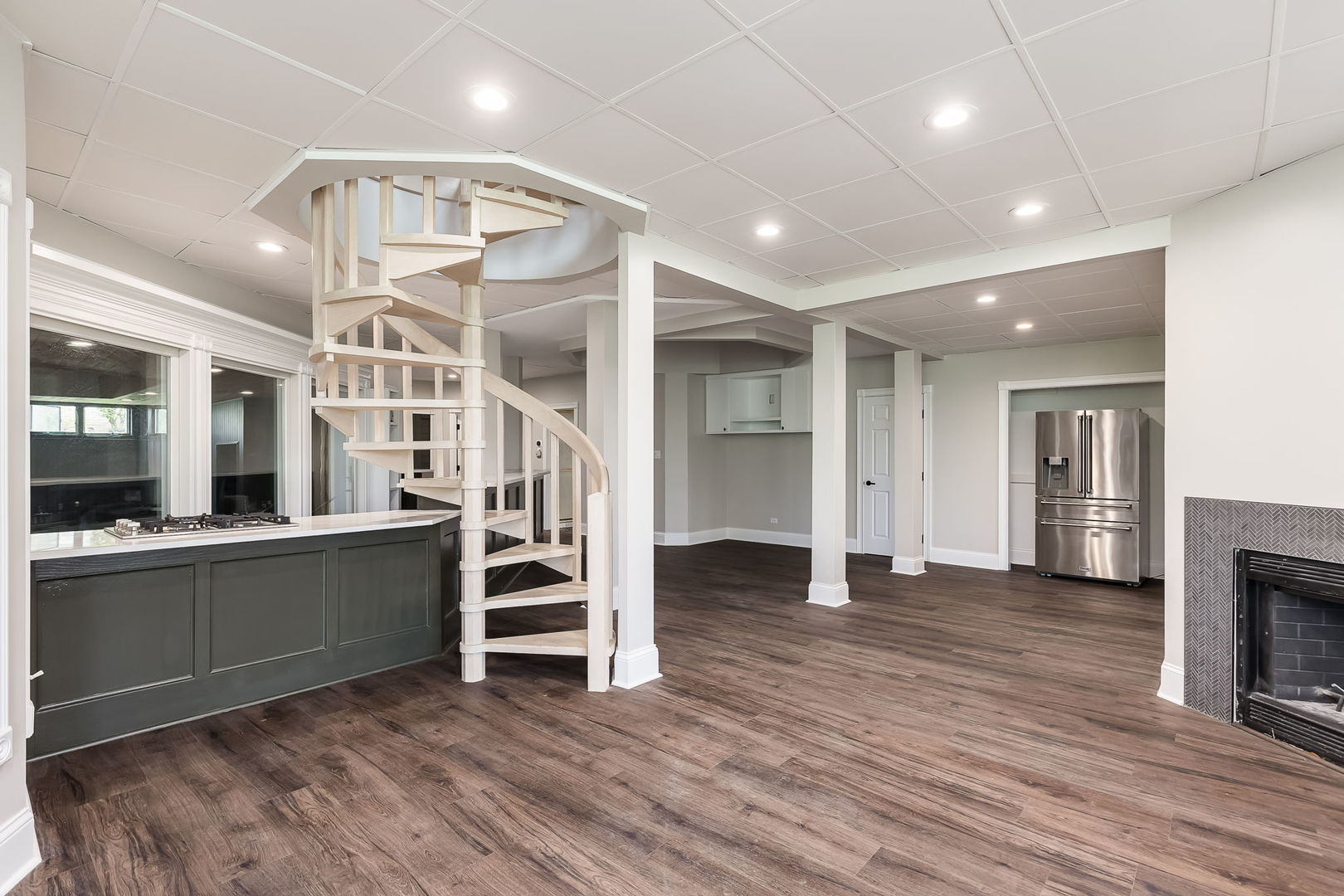 7 Loblolly Court Lemont, IL 60439 - Photo 36 of 45 a view of a room with wooden floor and stairs