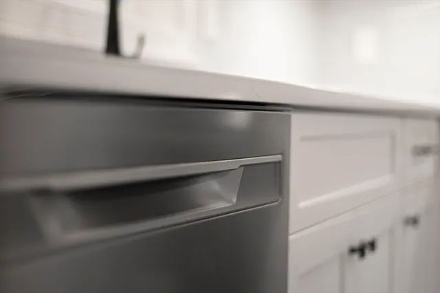 a close view of closet