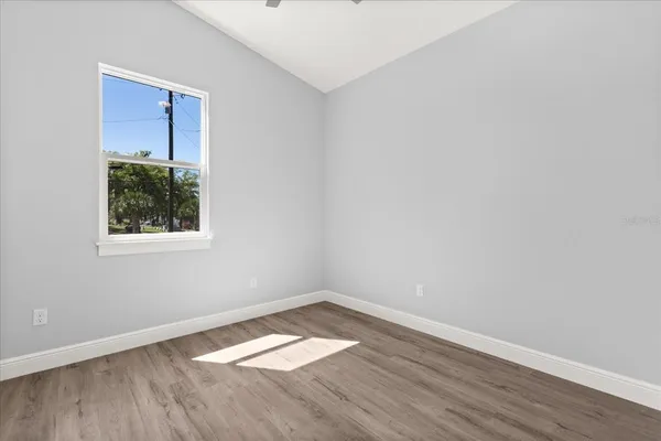 wooden floor in an empty room
