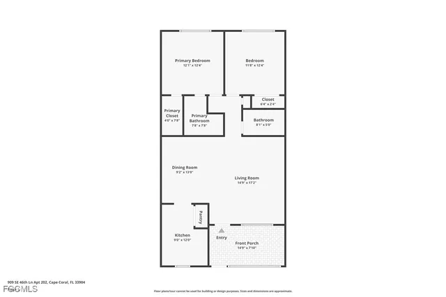 $178,000 | 909 Southeast 46th Lane, Unit 202, Cape Coral, FL 33904