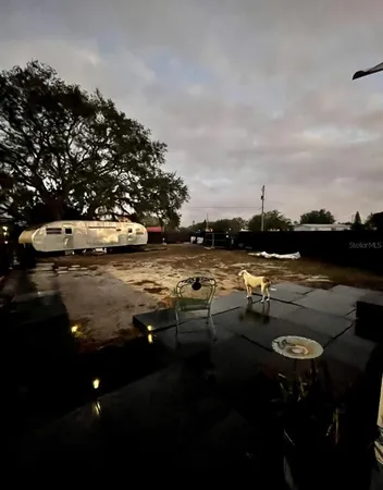 a view of a lake with outdoor space