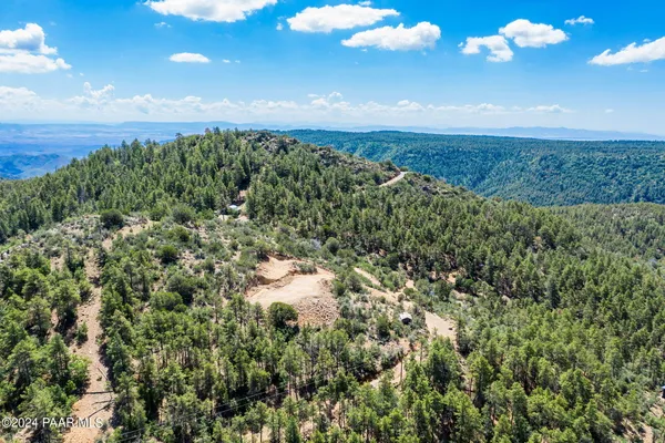 a view of lake with green space