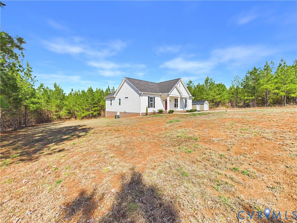 View of front of property with covered porch