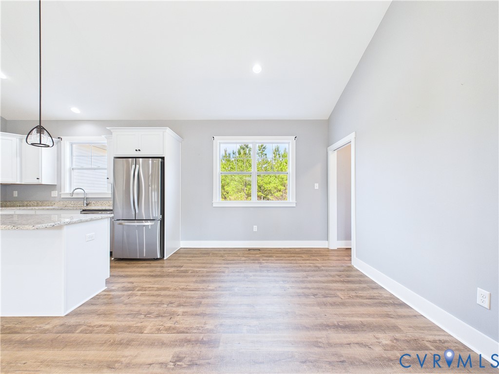 6795 Darlington Heights Road Cullen, VA 23934 - Photo 11 of 42 Kitchen featuring freestanding refrigerator, light