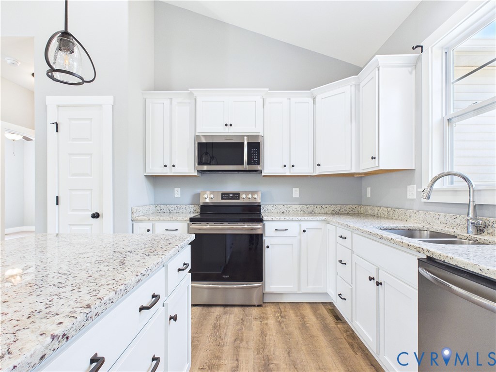 6795 Darlington Heights Road Cullen, VA 23934 - Photo 9 of 42 Kitchen with stainless steel appliances, white cab