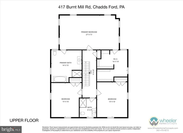 $1,350,000 | 417 Burnt Mill Road, Chadds Ford, PA 19317