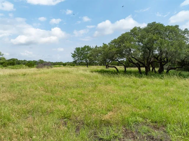 a view of a golf course with a lake