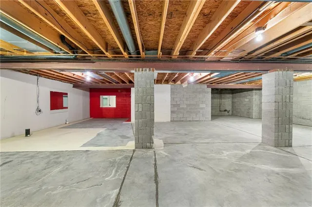 a view of parking garage