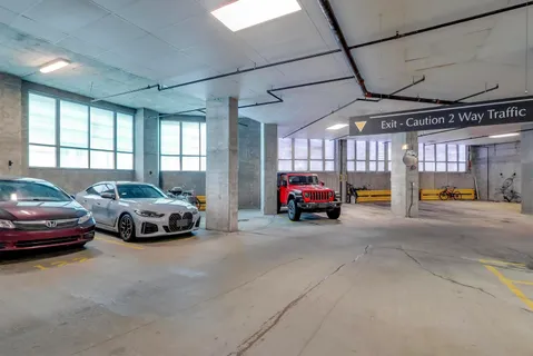 a car parked in the parking area