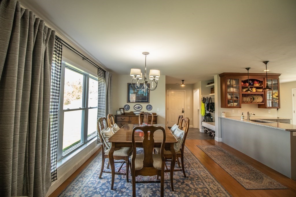 96 Cold Hill Granby, MA 01033 - Photo 25 of 42 a view of a dining room with furniture window and outside view