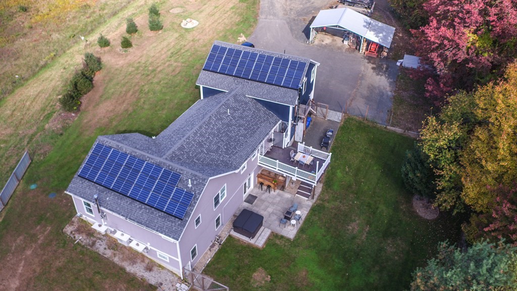 96 Cold Hill Granby, MA 01033 - Photo 5 of 42 a view of a yard with furniture
