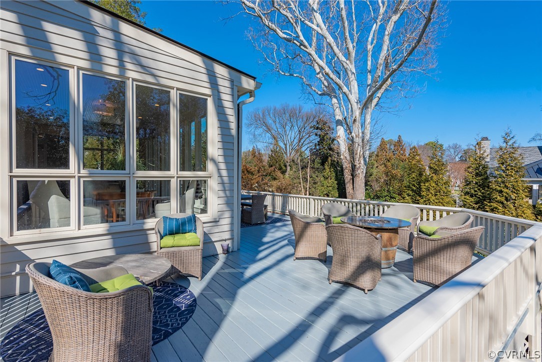6310 Three Chopt Road Richmond, VA 23226 - Photo 42 of 48 Additional view of rear deck with the beautiful sy