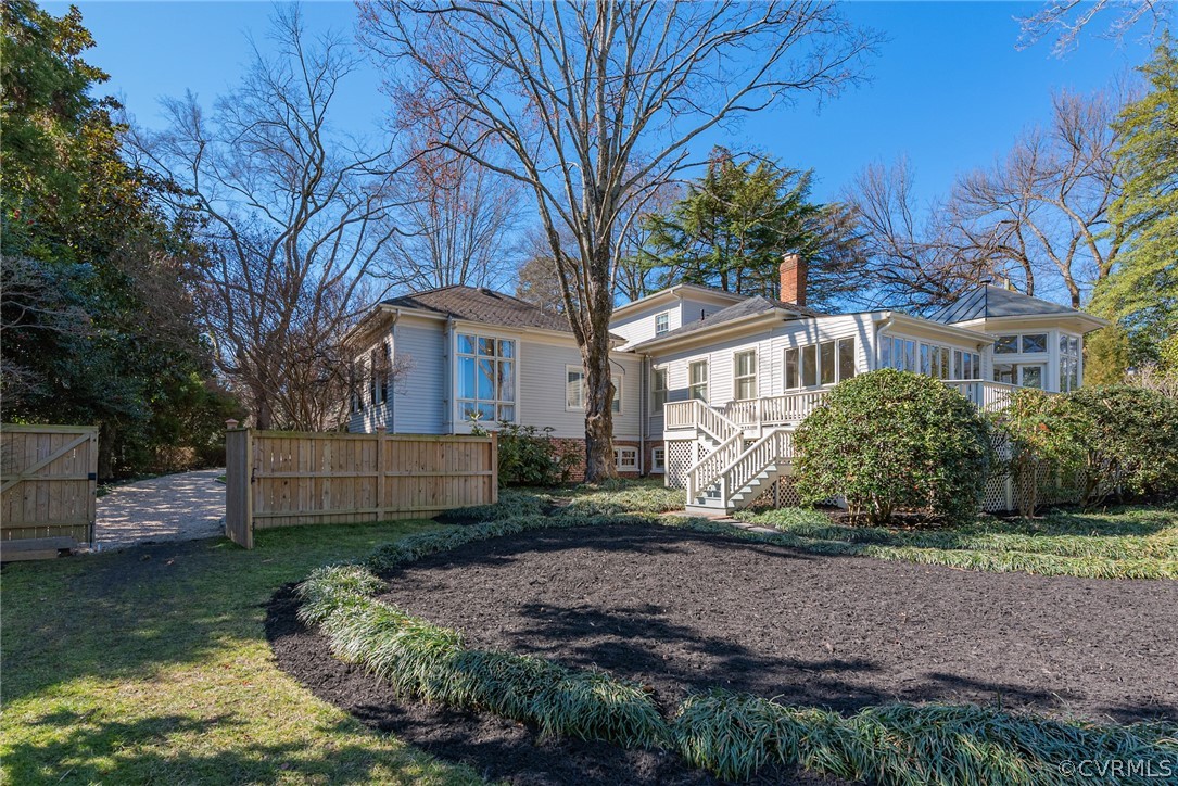 6310 Three Chopt Road Richmond, VA 23226 - Photo 44 of 48 View of the back of the home with privacy fence ar