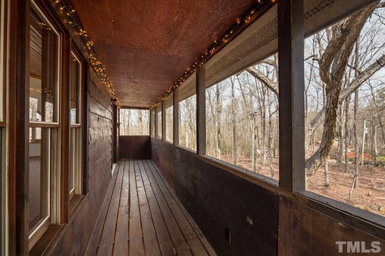 978 Chatham Church Road Moncure, NC 27559 - Photo 20 of 30 Second floor Screened porch off of Bonus room