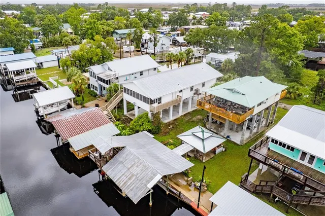 a view of a city from a patio
