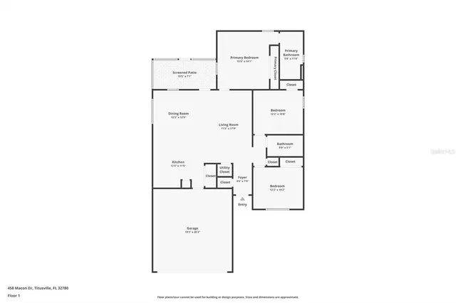 $2,100 | 458 Macon Drive, Titusville, FL 32780
