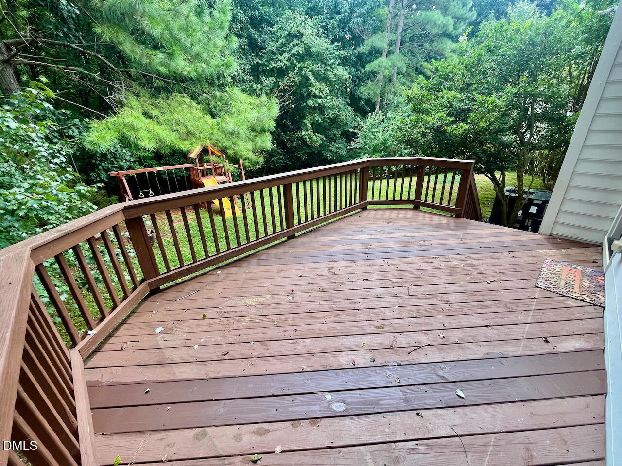 8528 Yucca Trail Raleigh, NC 27615 - Photo 24 of 25 a view of deck and yard