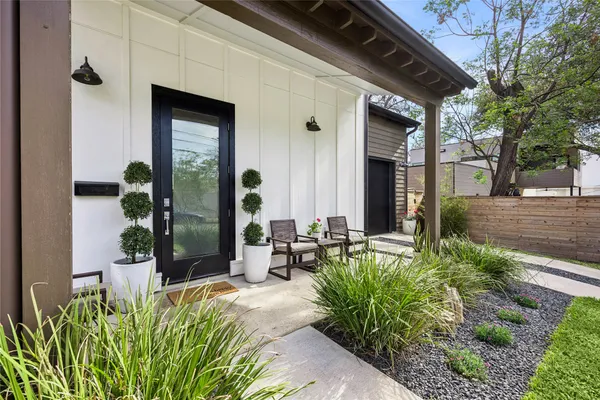 a view of a lobby with chair and tables