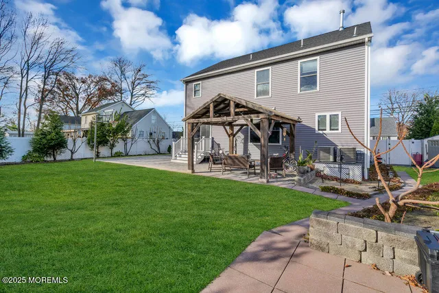 a house view with a garden space