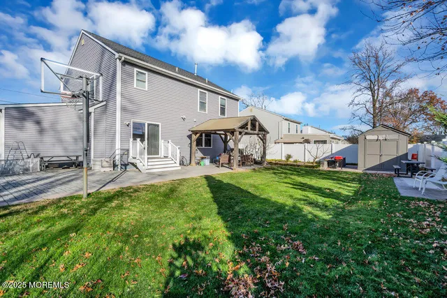 a view of a house with patio