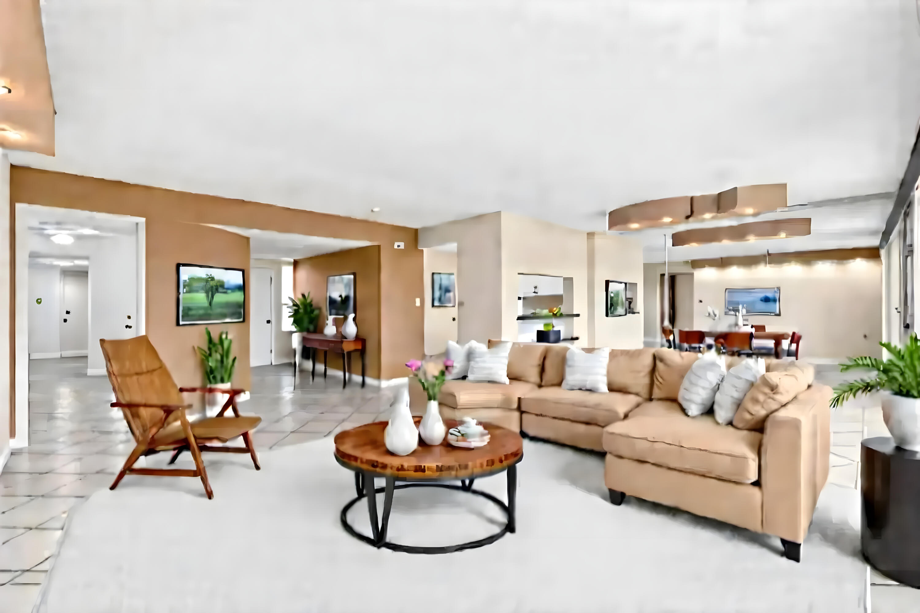 10920 Lakemore Lane, Unit 101 Boca Raton, FL 33498 - Photo 14 of 41 a living room with furniture a rug and a large window