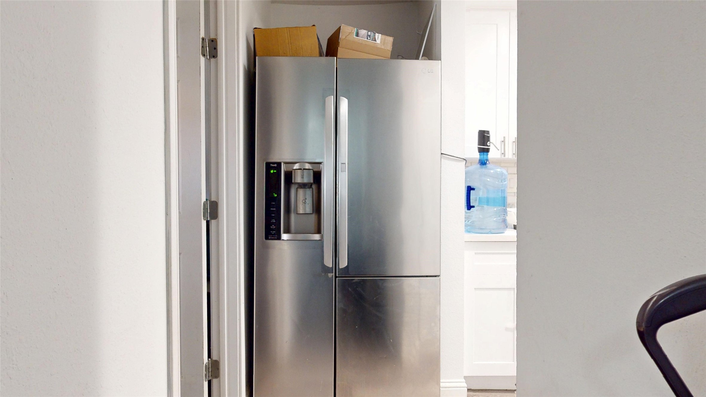 827 Dondell Street Channelview, TX 77530 - Photo 15 of 49 827 Dondell St, Stainless steal double door refrigerator with ice maker.
