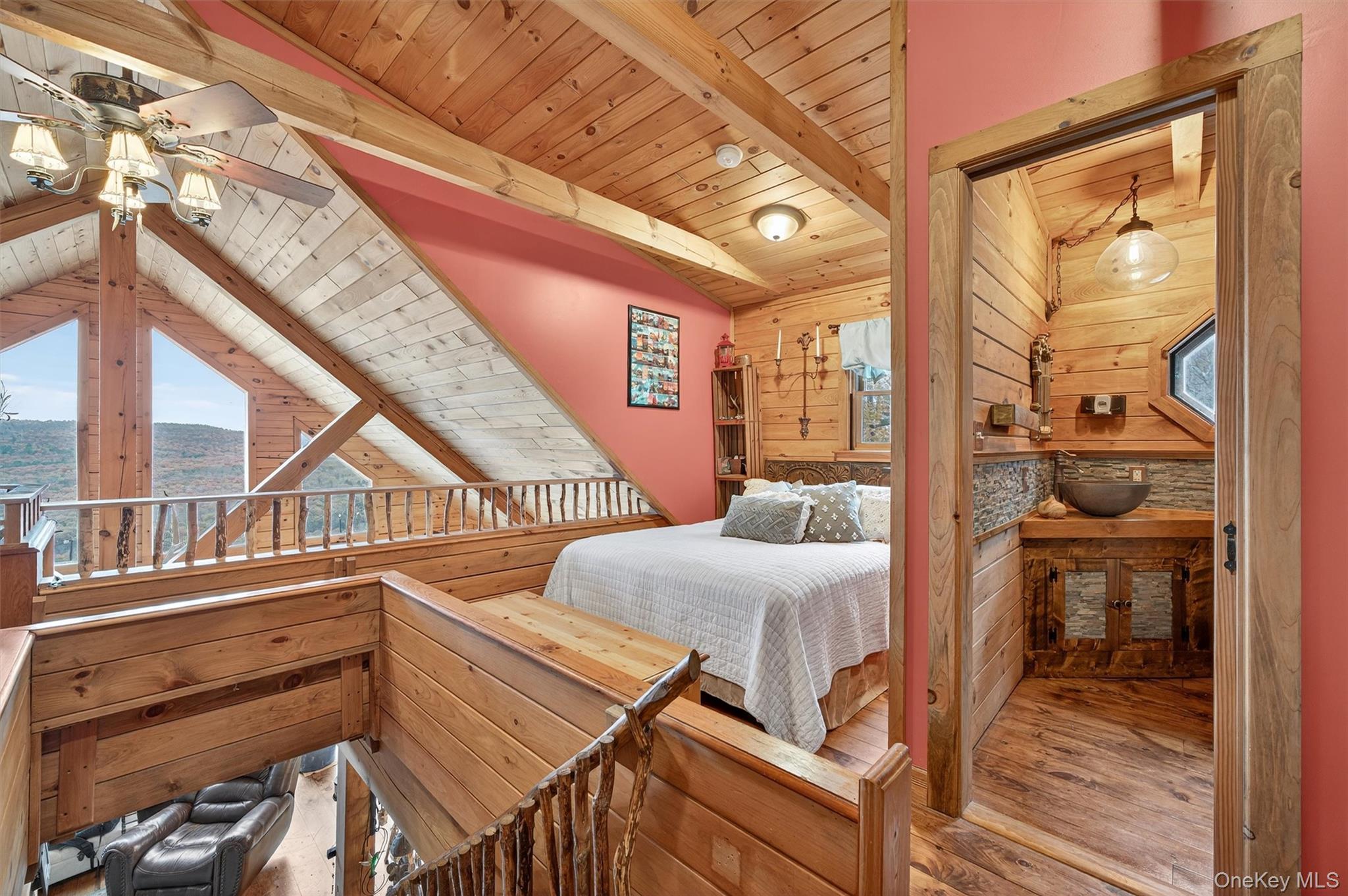 129 Hallock Road Barryville, NY 12719 - Photo 11 of 18 a view of a balcony with chairs