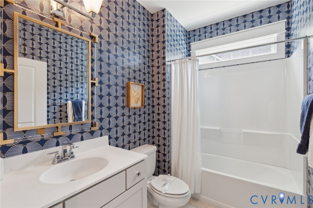 Lot 15 Robins Ridge Drive Moseley, VA 23120 - Photo 12 of 18 a bathroom with a sink toilet and shower