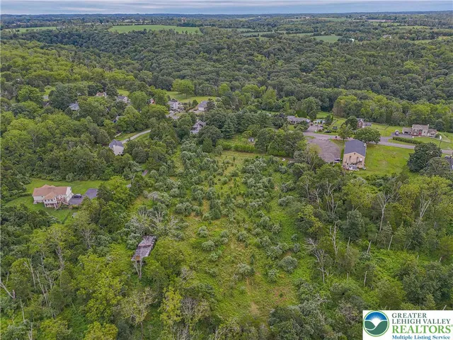 a view of a lush green field